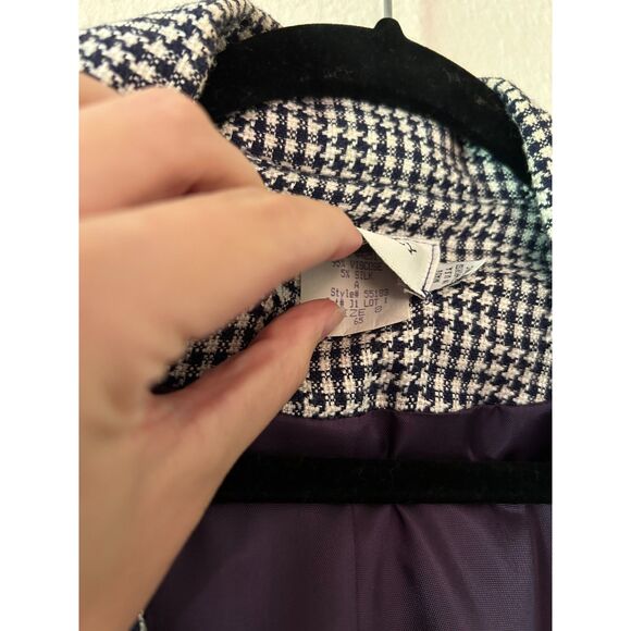 Vintage Prophecy Houndstooth One Button Blazer Jacket Women's 8‎ - Picture 8 of 8